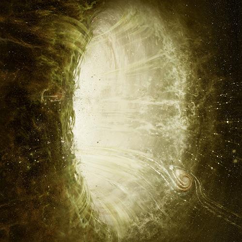 Omega Infinity - The Anticurrent (gold with black splatters) LP